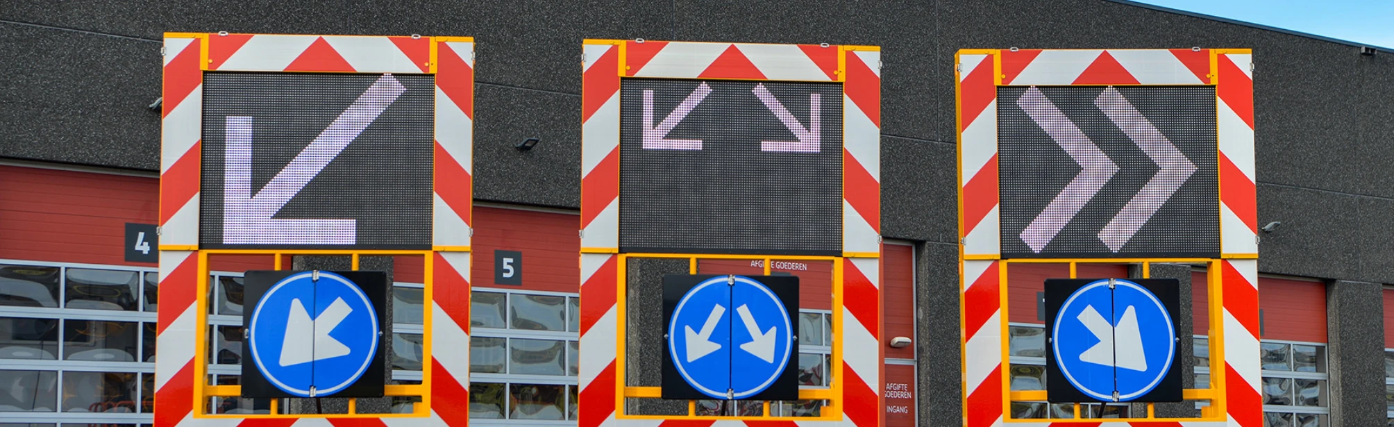 Tekstkarren vooraanzicht
