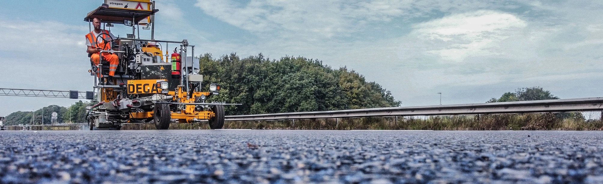 Lijnmarkeringsmachine A1 werkzaamheden