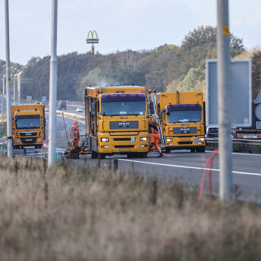 Wegmarkeringen A1 Rijkswaterstaat