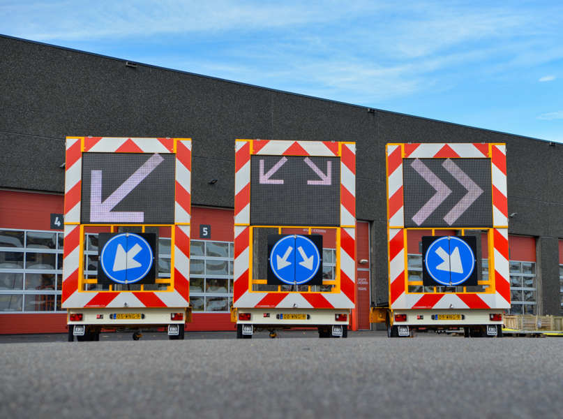 Tekstkarren vooraanzicht