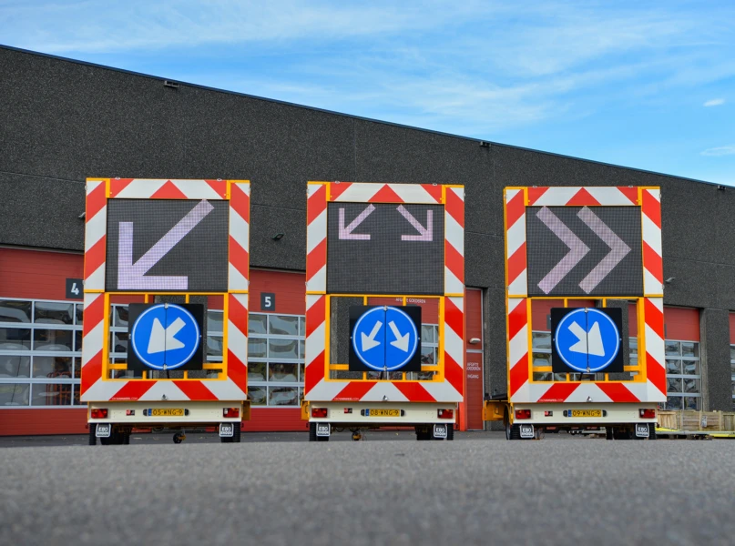 Tekstkarren vooraanzicht