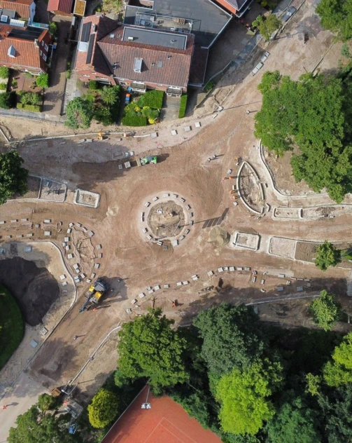 Rotonde van boven