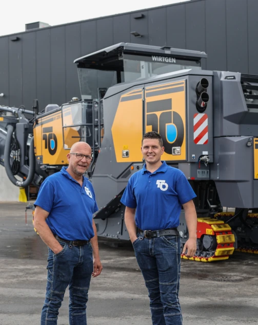 Guus en Gerard Wirtgen 220
