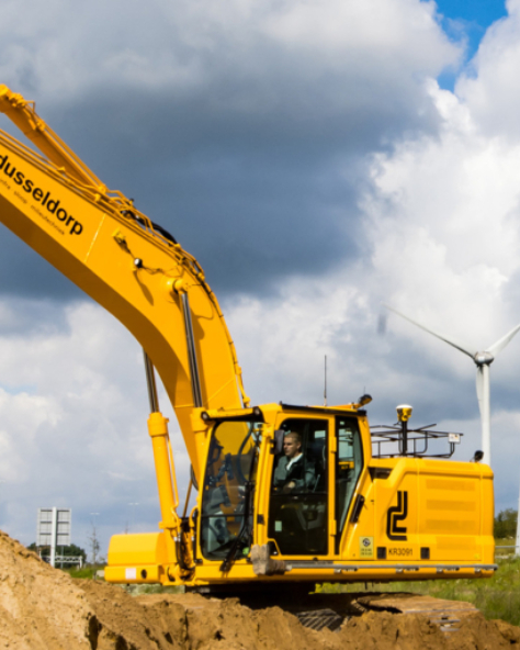 Graafmachine A1 bedrijvenpark Deventer