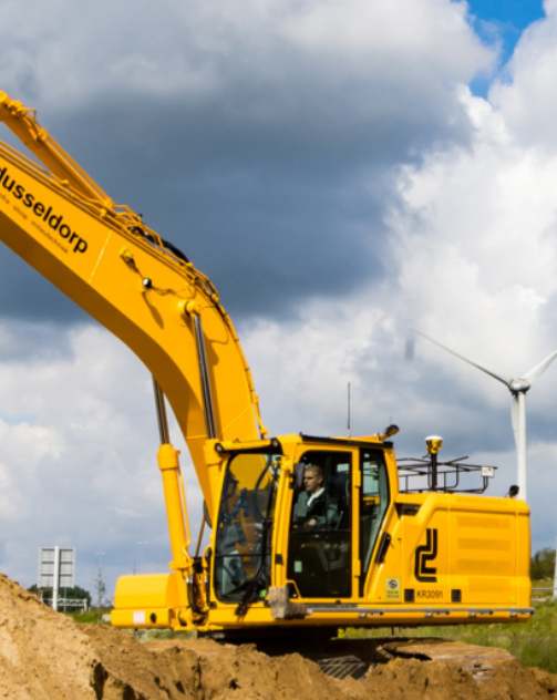 Graafmachine A1 bedrijvenpark Deventer