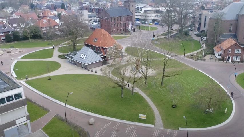 Bovenaanzicht Vrijheidspark Winterswijk