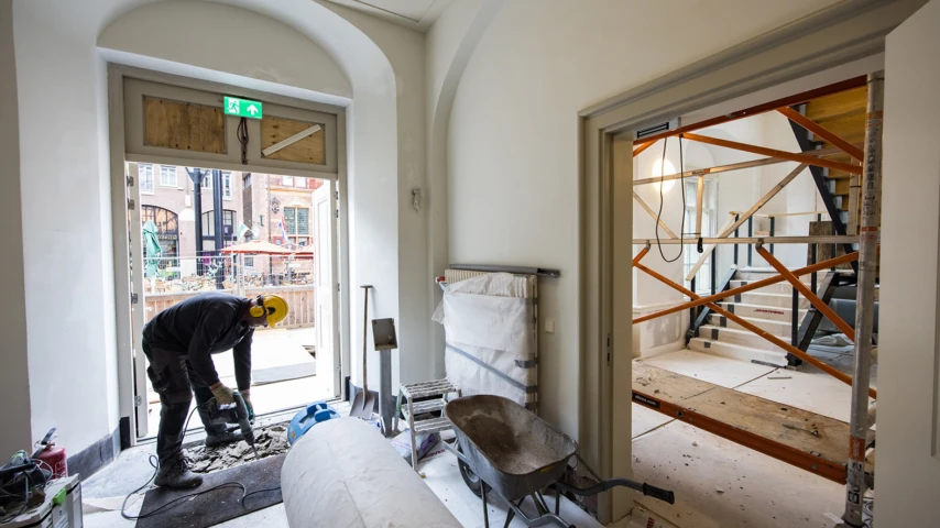 Renovatie ingang Stadhuis Groningen