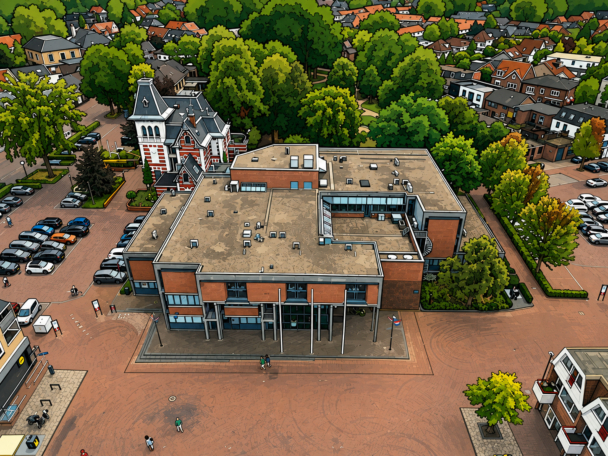 Gemeentehuis borne drone2