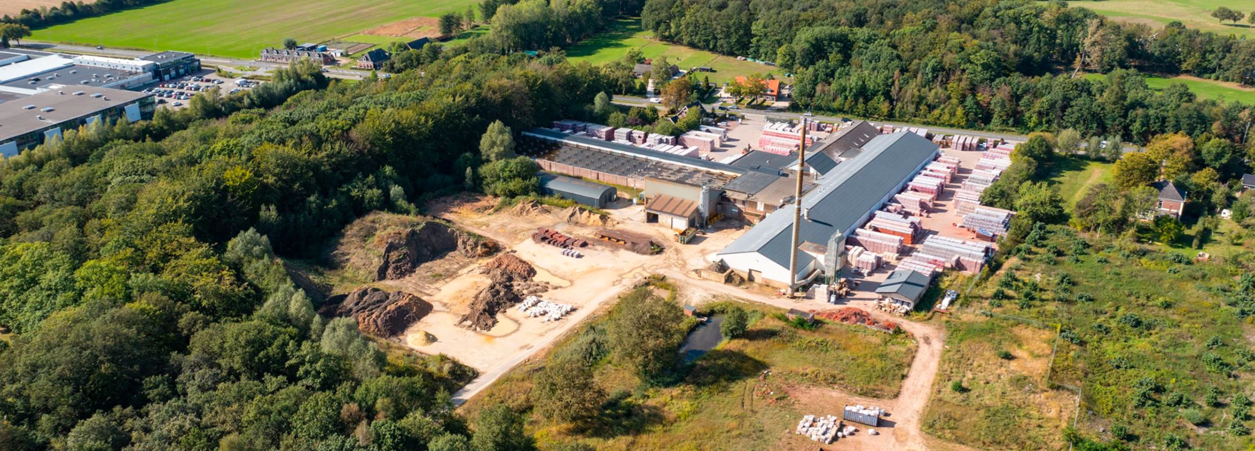 Steenfabriek Vlijt terrein drone