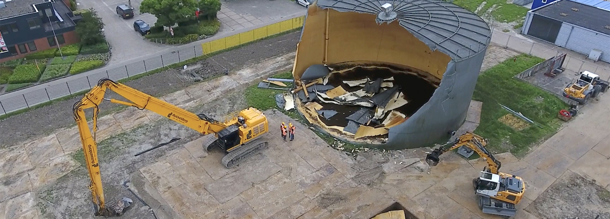 Sloop reinwatertanks appingedam drone2