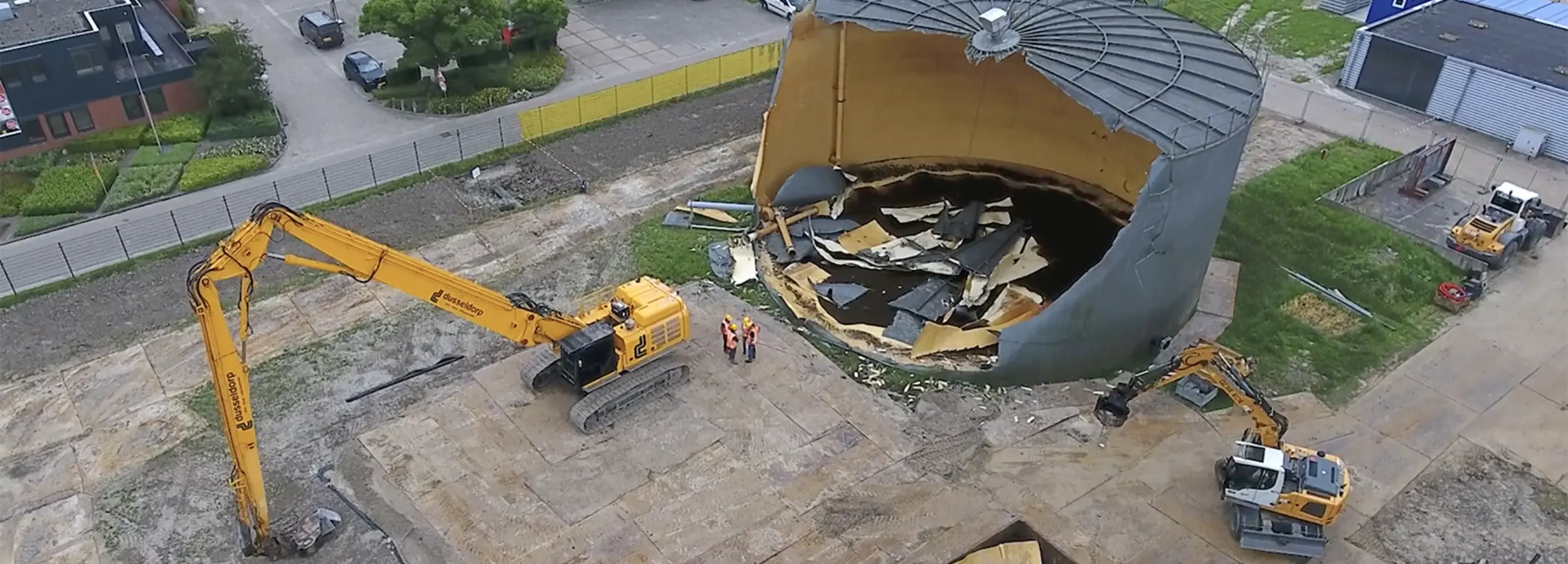 Sloop reinwatertanks appingedam drone2