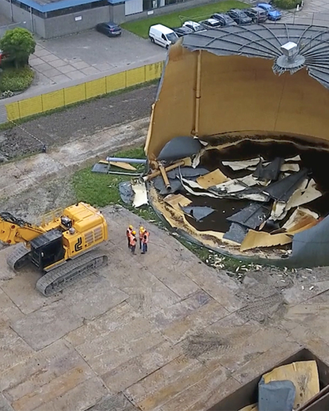 Sloop reinwatertanks appingedam drone2