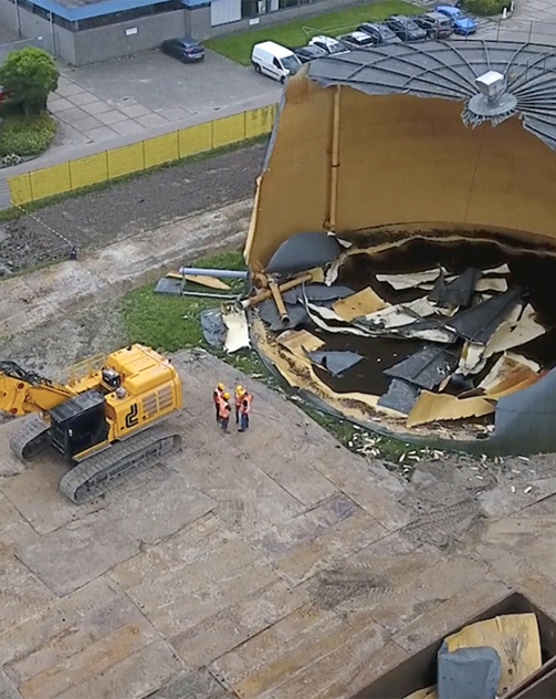 Sloop reinwatertanks appingedam drone2
