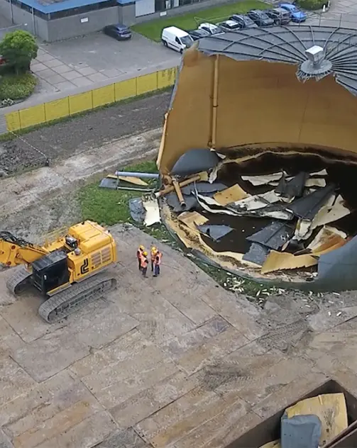 Sloop reinwatertanks appingedam drone2