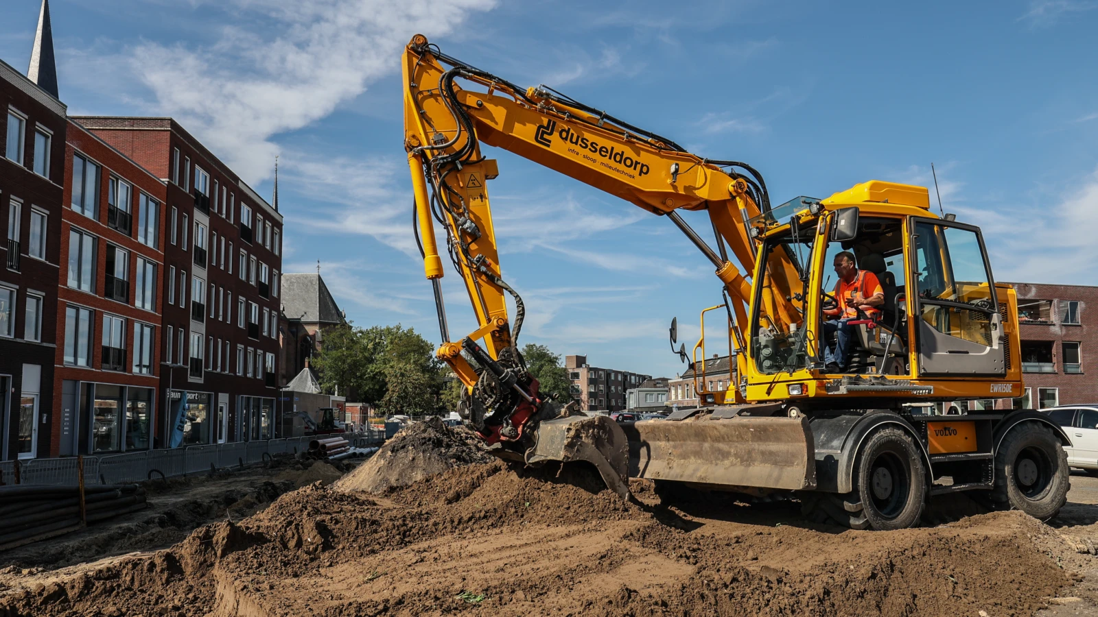 Graafwerkzaamheden Wetplein Hengelo