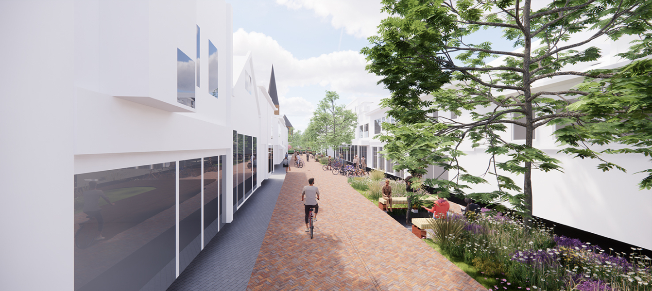 Aangrenzende straat Wetplein Hengelo