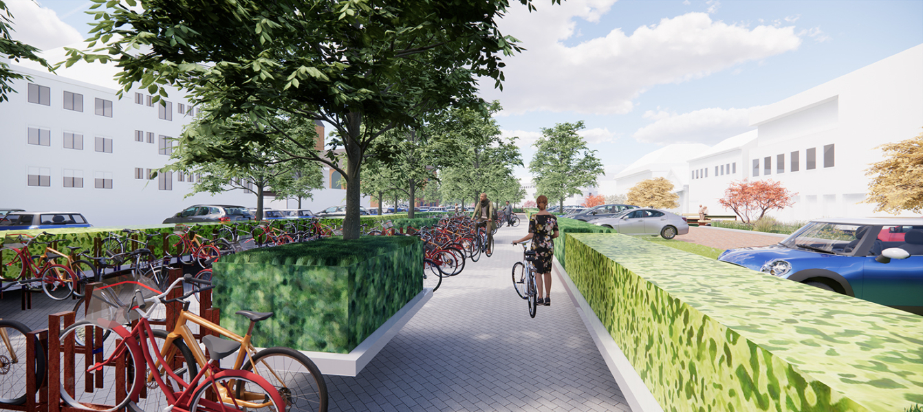 Nieuwe fietsenstalling Wetplein Hengelo