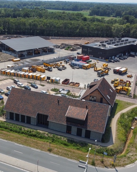 Reststoffencentrum Borne luchtfoto