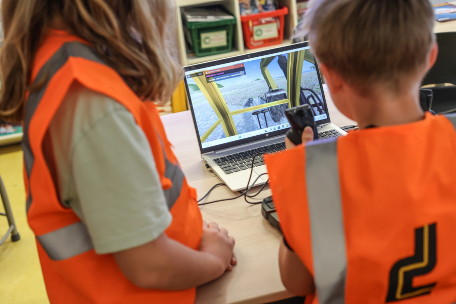 Virtuele kraan besturen