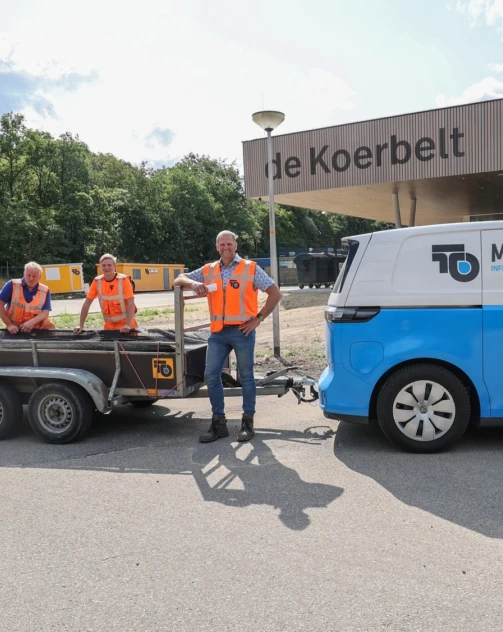 Groepsfoto bouwteam Koerbelt
