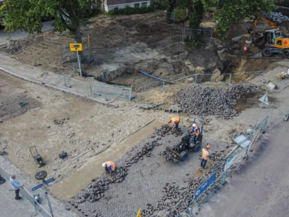 Bovenaanzicht De Vijfhoek te Oldenzaal