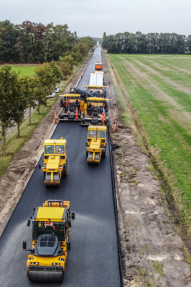 Bovenaanzicht Groot onderhoud N347 Goor Haaksbergen Bovenaanzicht Groot onderhoud N347 Goor Haaksbergen