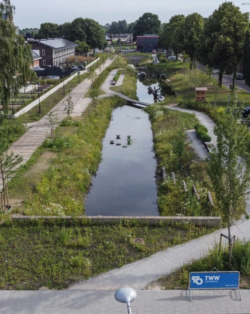 Bovenaanzicht Spoorpark Goor