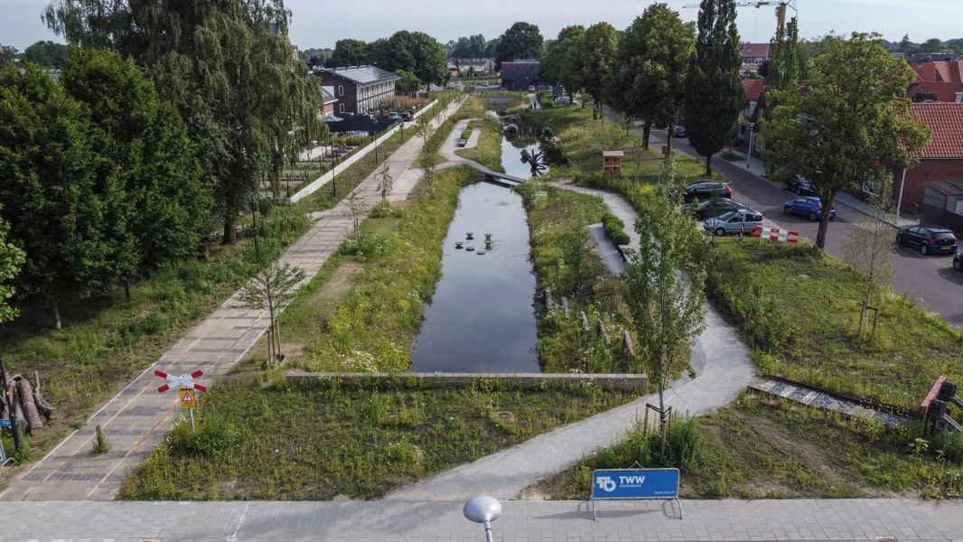 Bovenaanzicht Spoorpark Goor