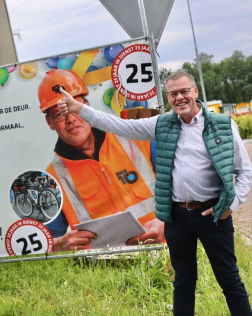 Wim Braakhuis 25 jaar in dienst